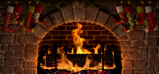 yule-log-on-the-fire